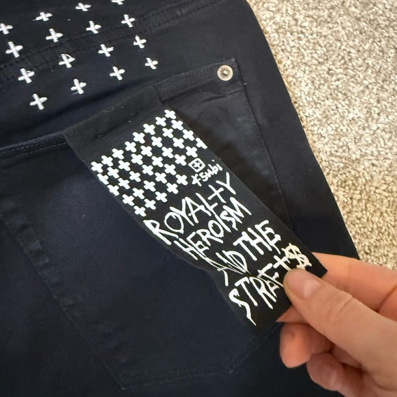 Ksubi Van Winkle Ghosted Angels MFA23DJ008-001 BLACK 36 - Picture 8 of 9